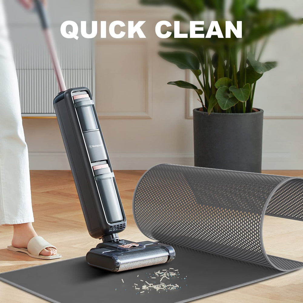 Pieviev cat litter mat waterproof bottom prevents leaks and keeps floors dry