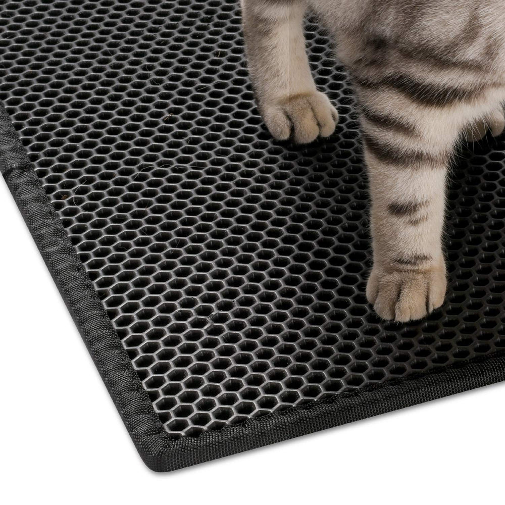 Pieviev Cat Litter Mat soft-paws friendly surface reduces paw discomfort.