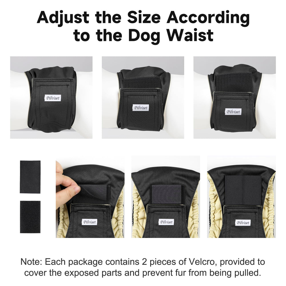 Pilviset 5 Pack Dog Diapers absorbent pad insert promotes quick moisture containment for reliable protection.