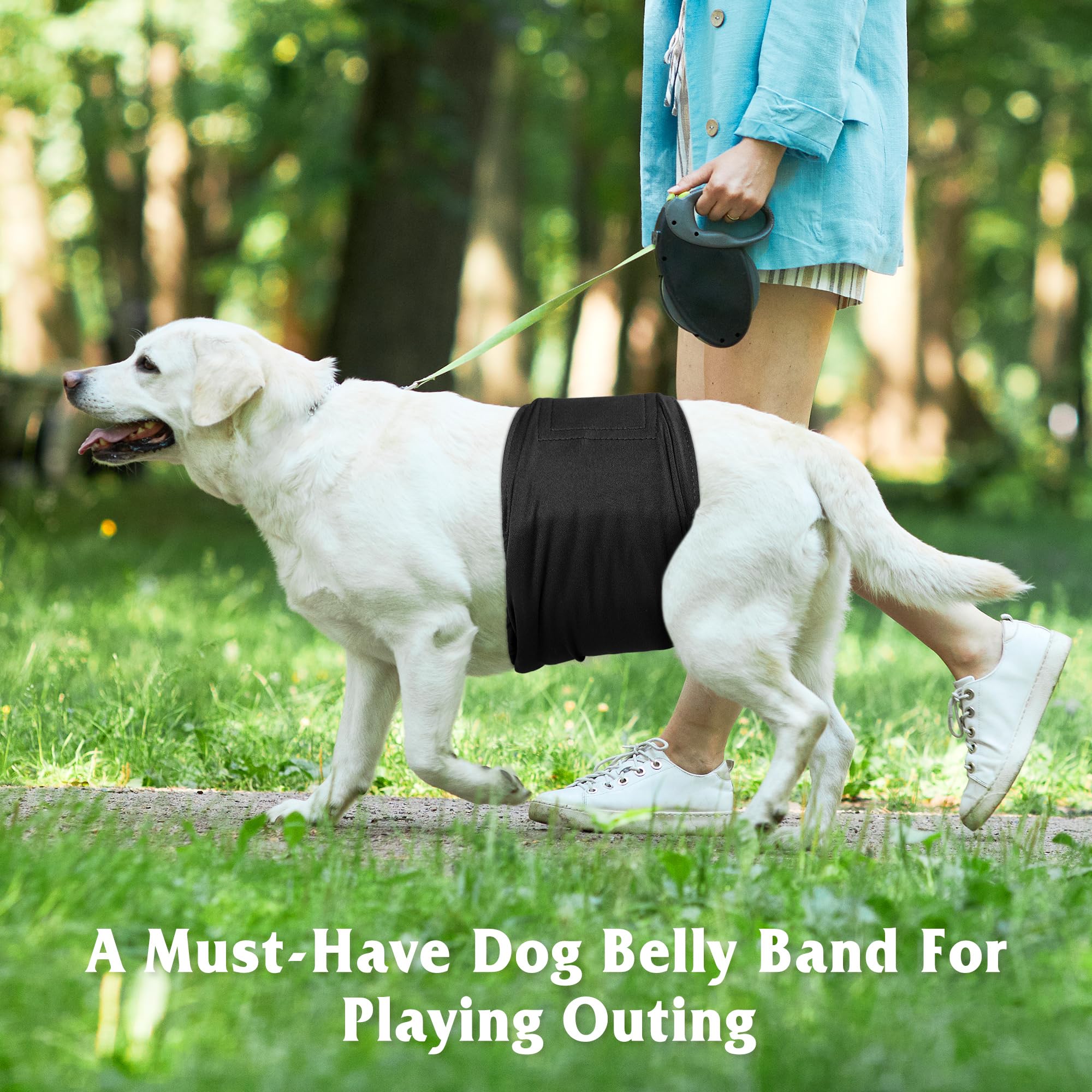 Pilviset 5 Pack Dog Diapers leak-proof design protects furniture and surfaces during quick trips.