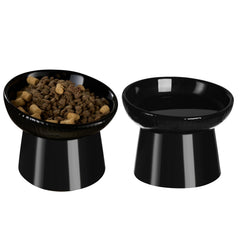 Pin Forest Ceramic Elevated Cat Bowls with Raised Stand for comfortable indoor feeding
