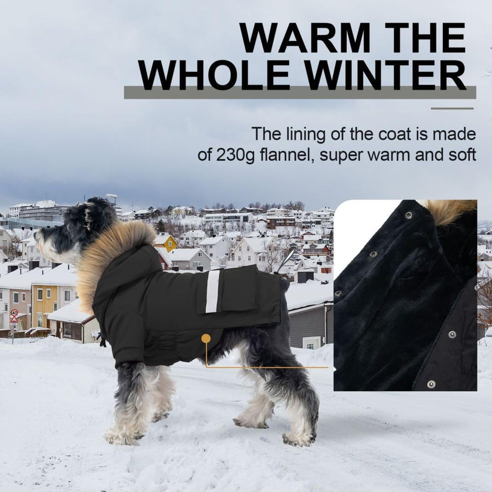 PINA coat with flannel lining warm plush interior