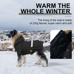 PINA coat with flannel lining warm plush interior