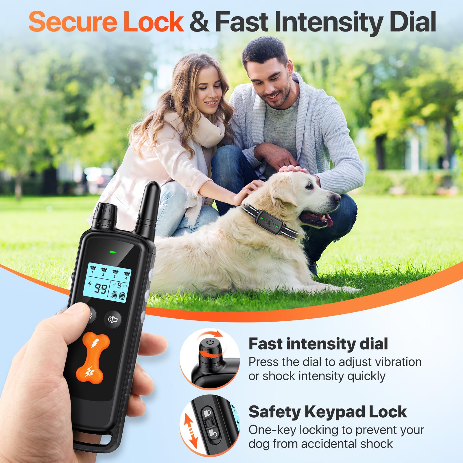 PINCOFIO long battery life collar with fast charging for extended outdoor use