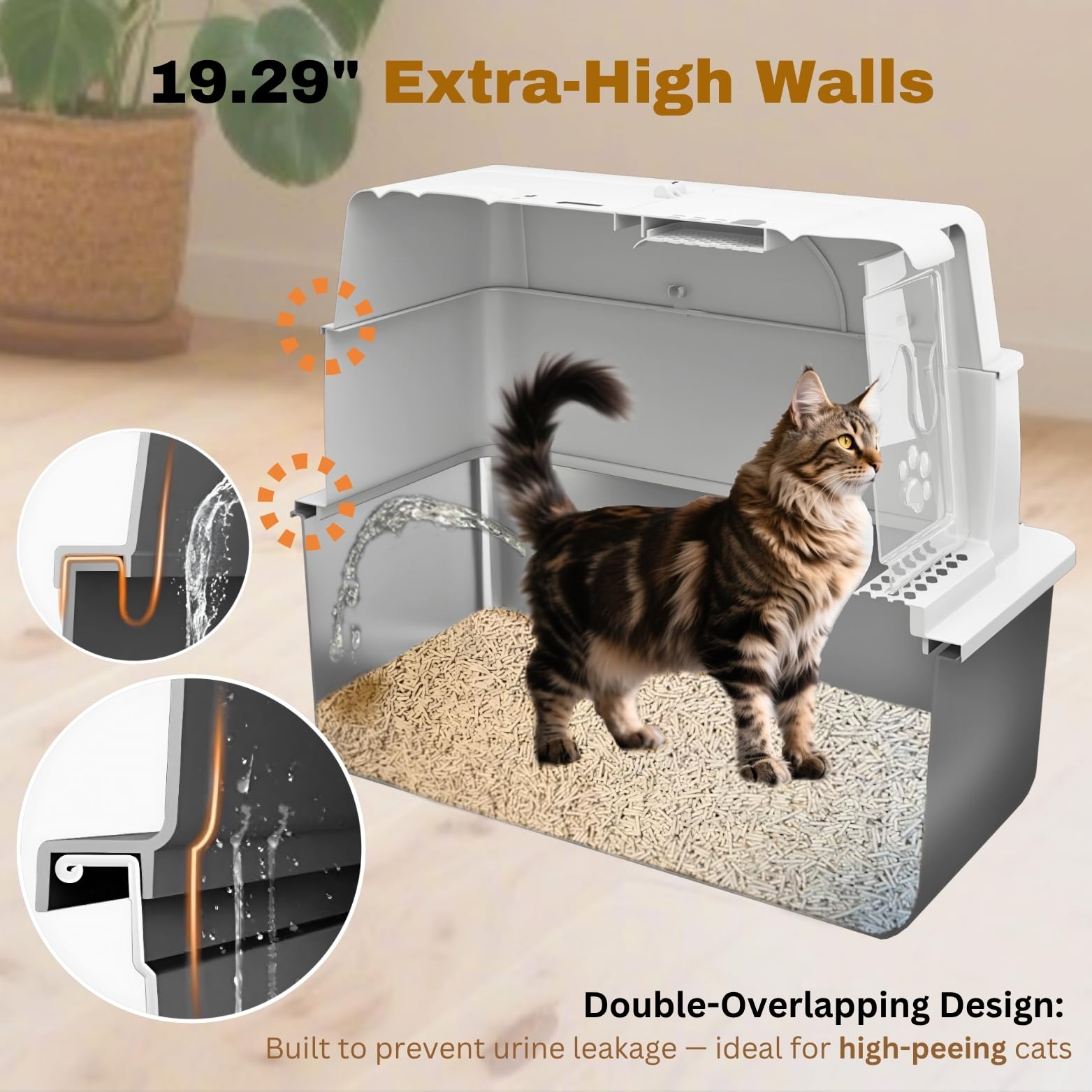 PINENEST XXXXL 180-degree door enables easy access during cleaning