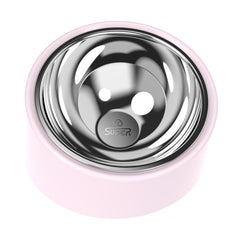 Pink Elevated Dog Bowl Set anti-choking design supports calmer mealtime routines.