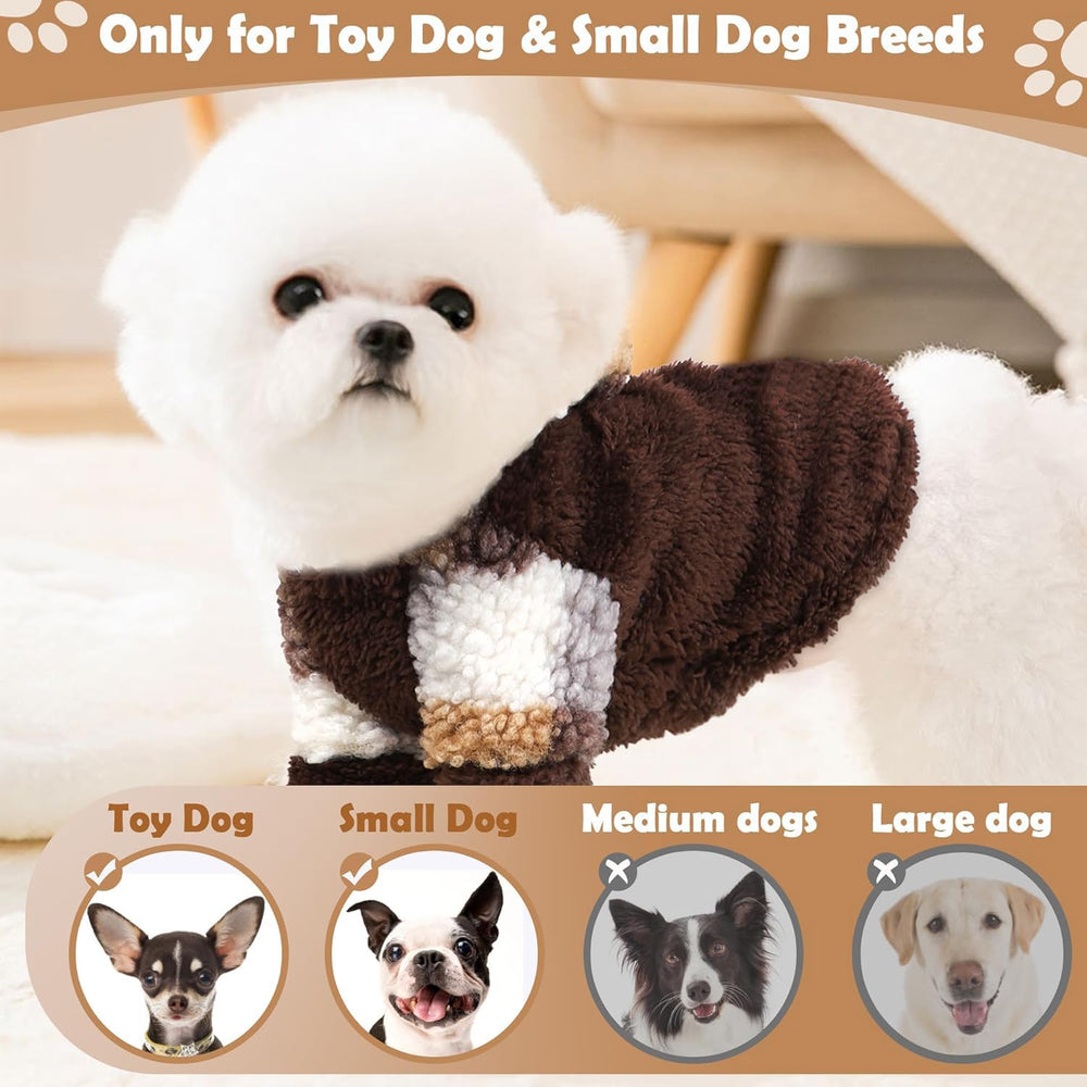 PinkBow plaid-design dog sweater adds cute style for daily wear.