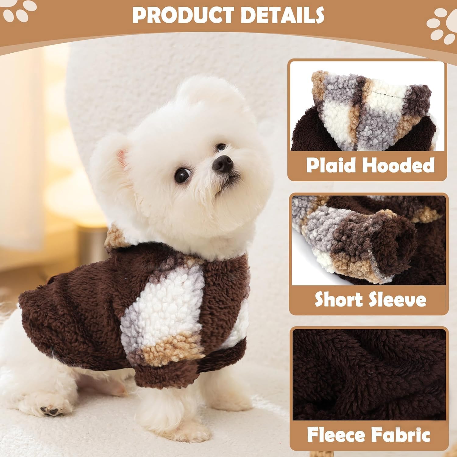 PinkBow puppy sweater with belly-cut for easy potty breaks.