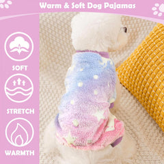 PinkBow small dogs fleece pajamas for chilly days and easy wearing