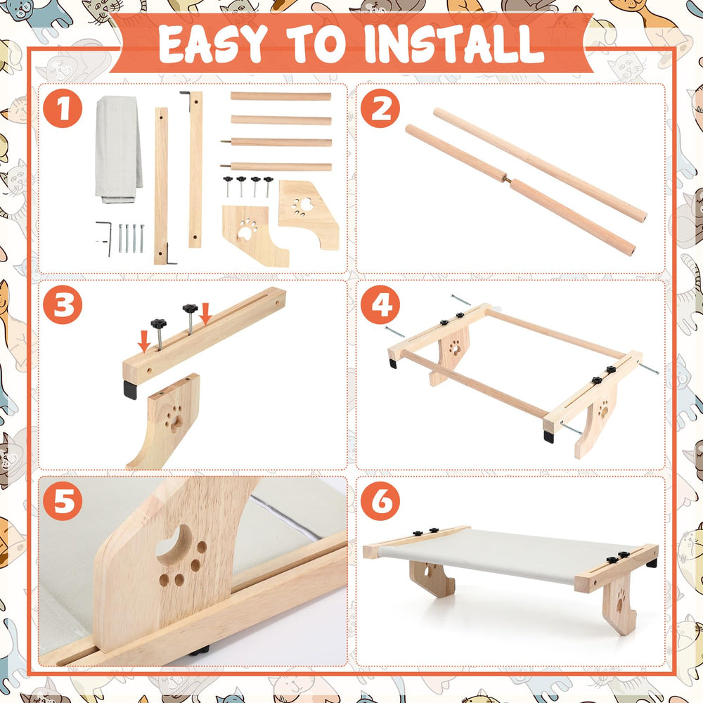 Pinkunn adjustable distance fits various window sill depths.