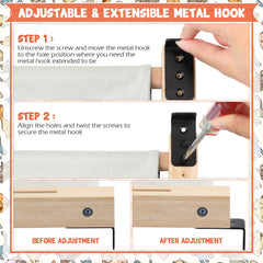 Pinkunn installation brackets demonstrate drill-free, tool-free setup.