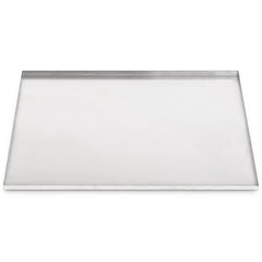Pinnacle Systems galvanized dog crate pan showing large 52.3 by 34.7 inch fit for easy cleanup.
