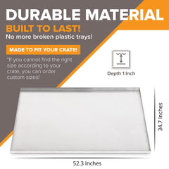 Pinnacle Systems slide-out pan enables quick cleaning after accidents.