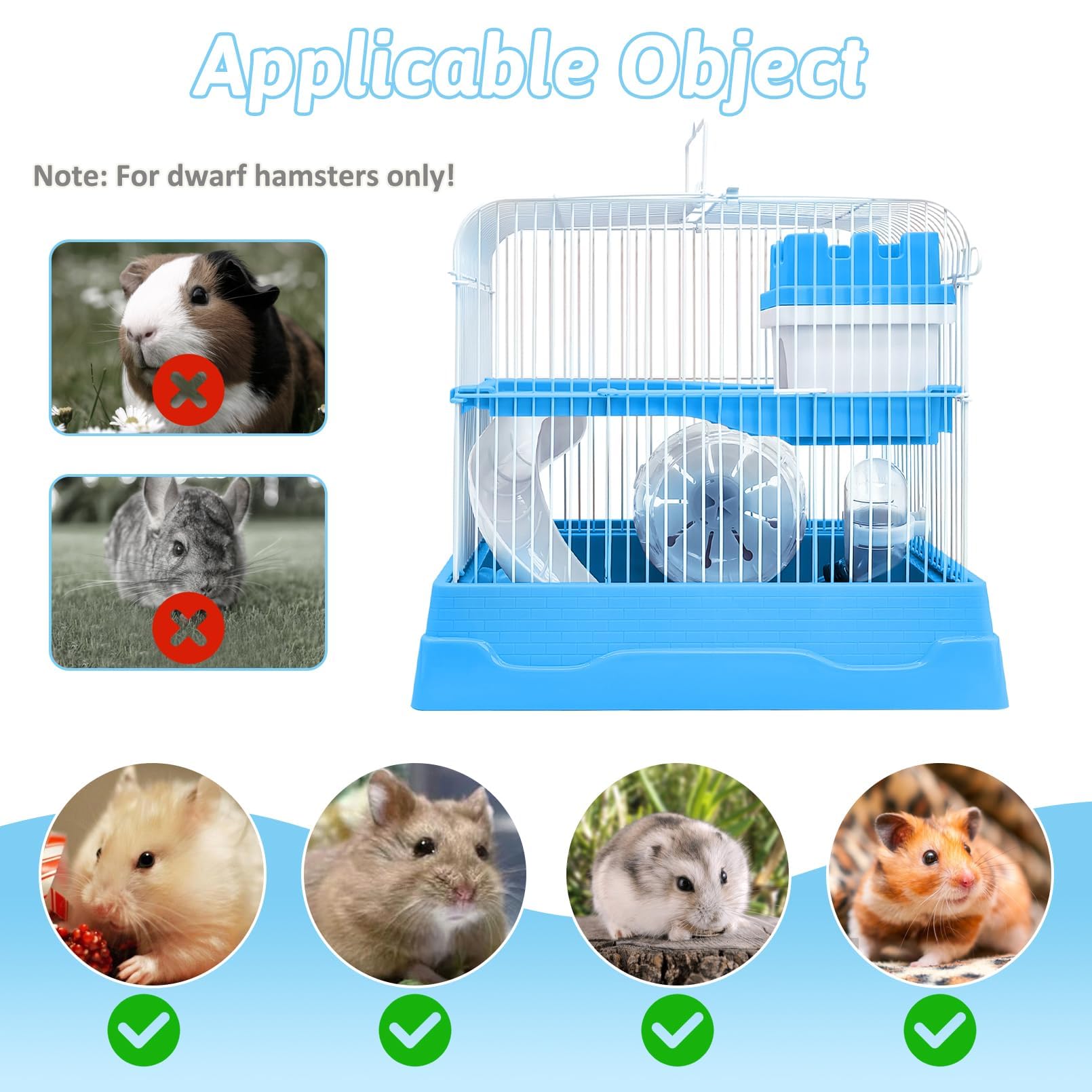 PINVNBY blue cage ventilation grid detail supports airy habitat.