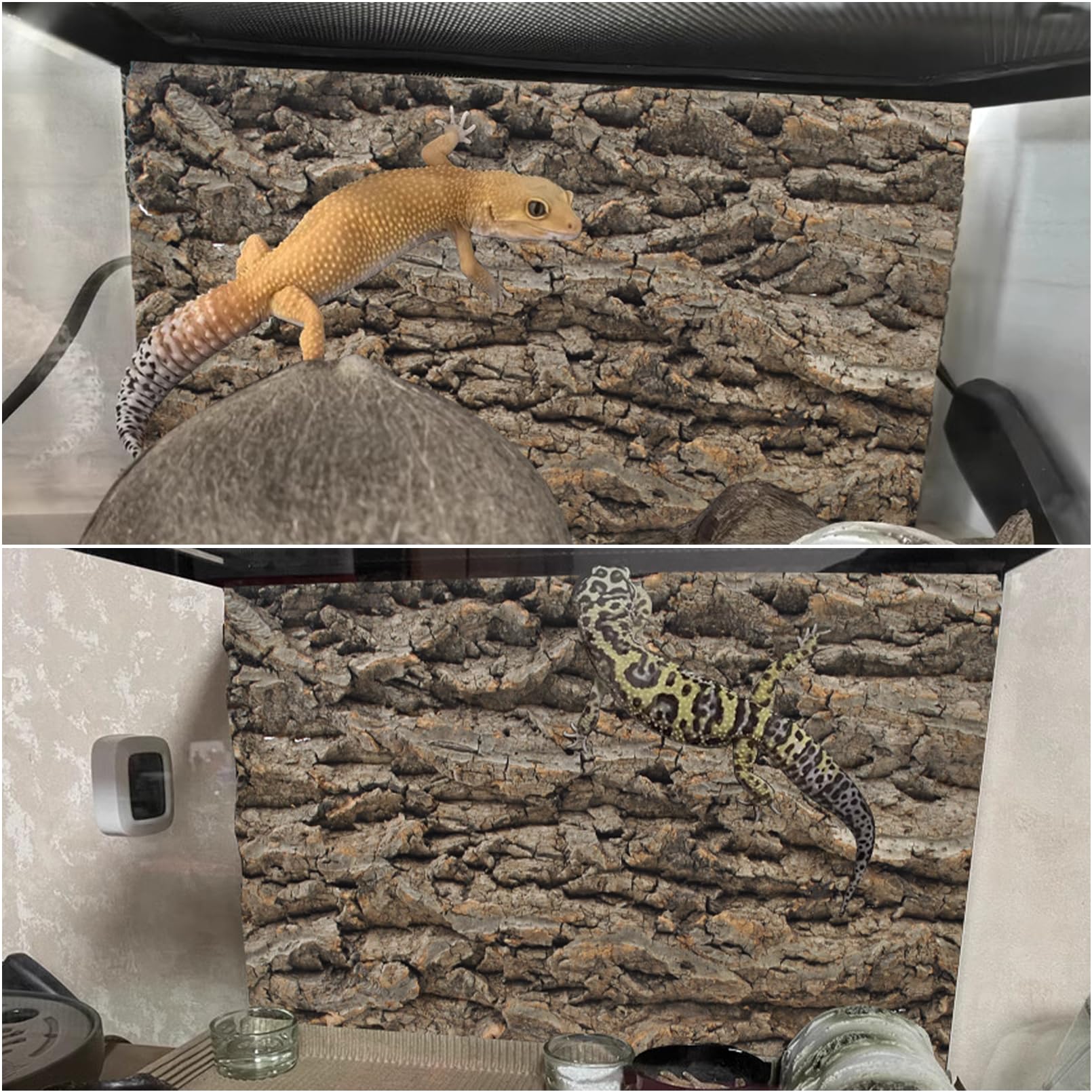 PINVNBY 3D rough-surface cork backdrop close-up for climbing enrichment.