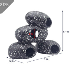 PINVNBY aquarium stone hideaway base keeps decor stable on tank bottom.