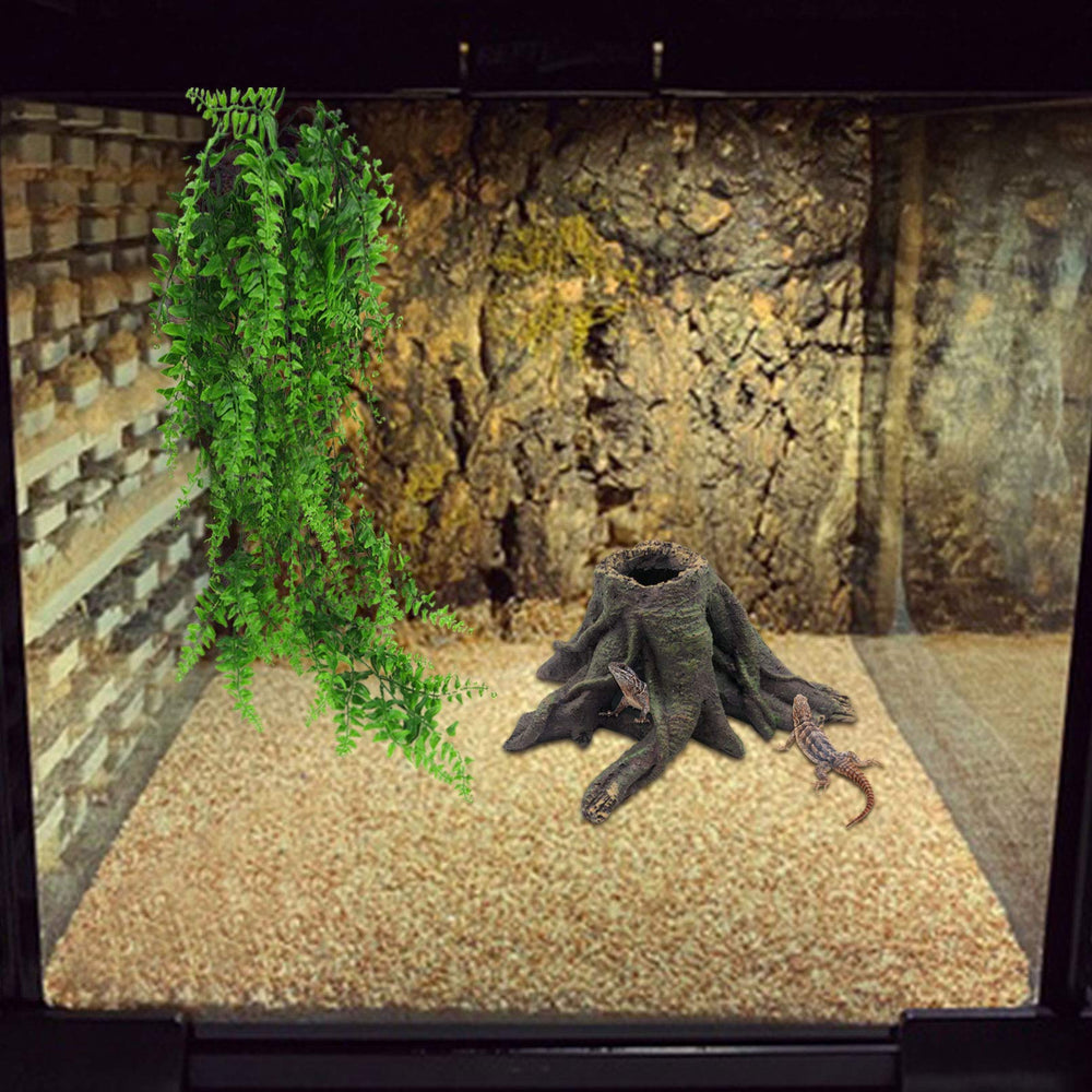 PINVNBY bearded dragon tank decor brings interactive habitat features.
