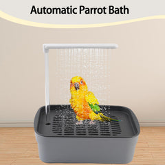 PINVNBY-bird-bath-cage-setup shows easy installation inside a cage.