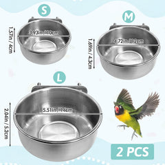 PINVNBY clamp holder attachment keeps bowls secure on cage sides during feeding.