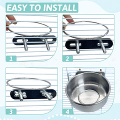 PINVNBY dishwasher-safe bowl aids quick cleaning and hygiene.