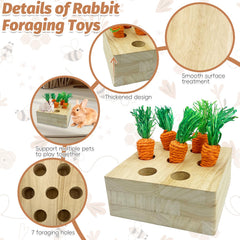 PINVNBY carrot-teething-toys-wooden satisfy chewing urges and support natural tooth wear.