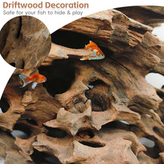 PINVNBY driftwood for reptile habitats creates climbing opportunities and naturalistic hides.