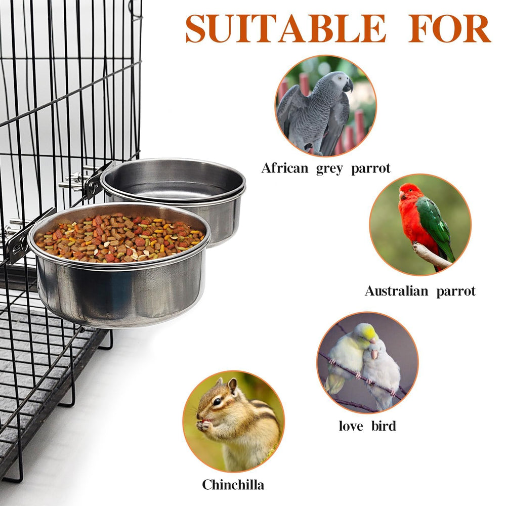 PINVNBY easy-clean dishwasher-safe bird bowl for quick maintenance