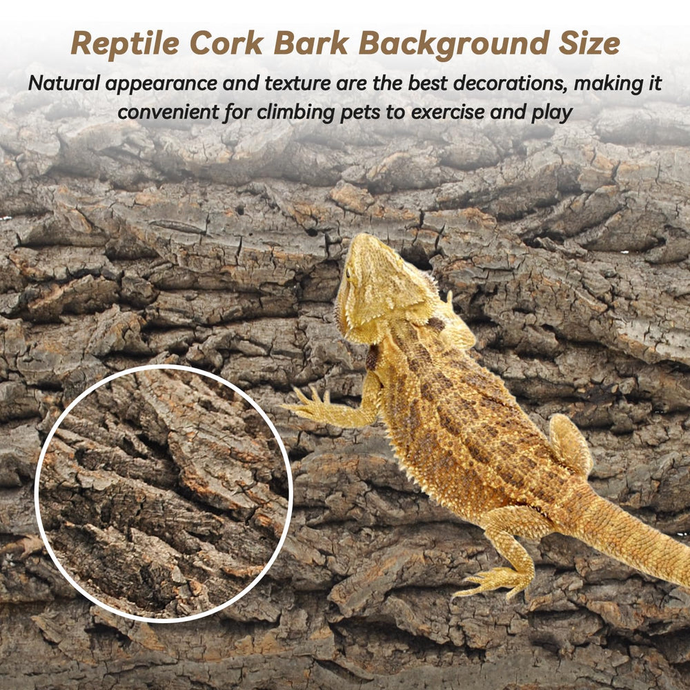 PINVNBY flat cork board for reptiles, simple cleaning to maintain a healthy habitat.