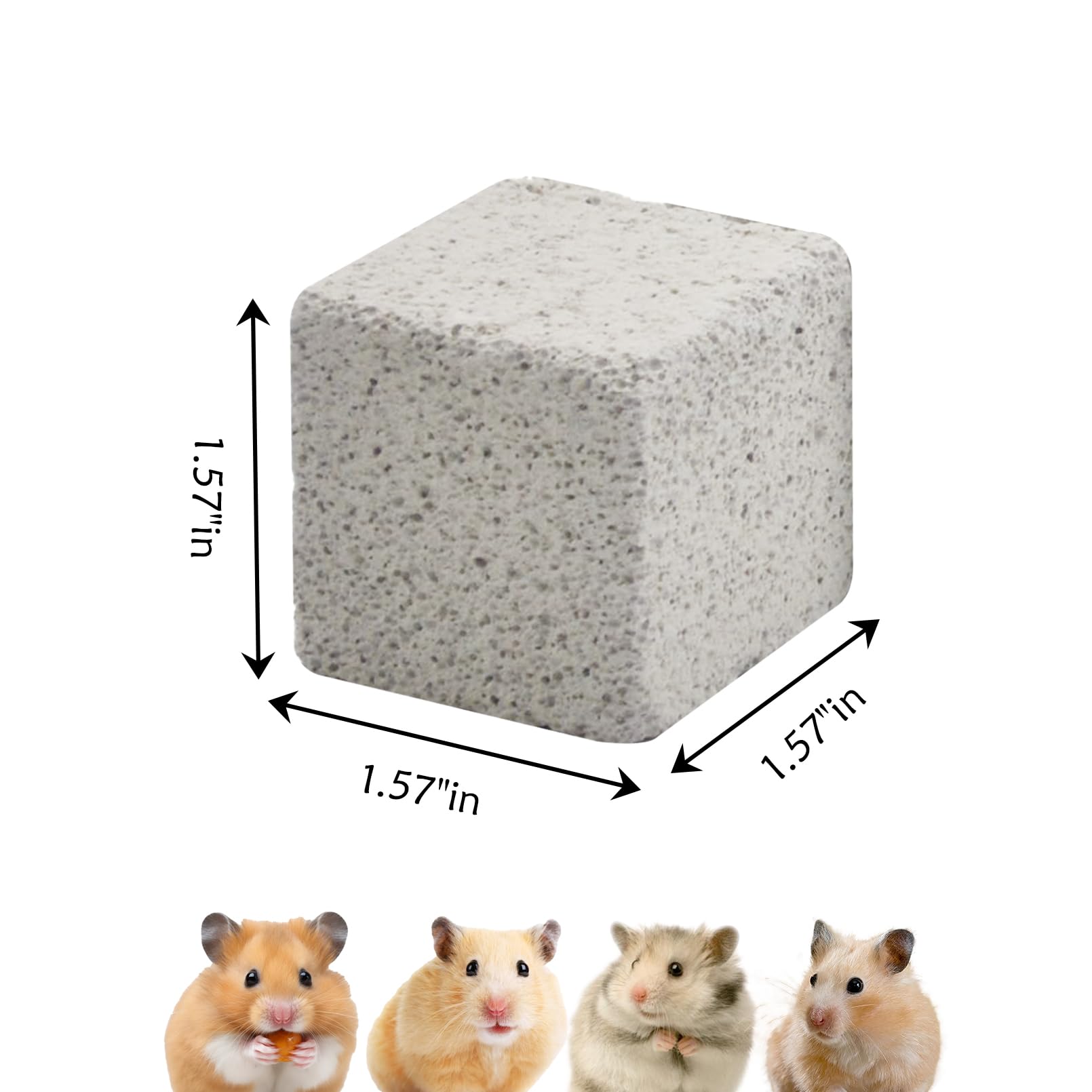 PINVNBY lava blocks close-up highlights safe chewing stones aiding teeth grinding.
