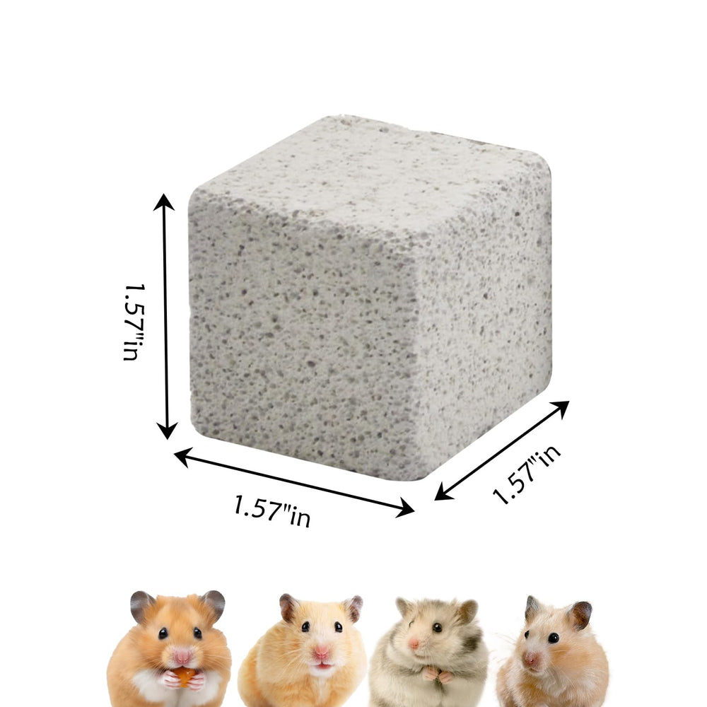PINVNBY lava blocks close-up highlights safe chewing stones aiding teeth grinding.