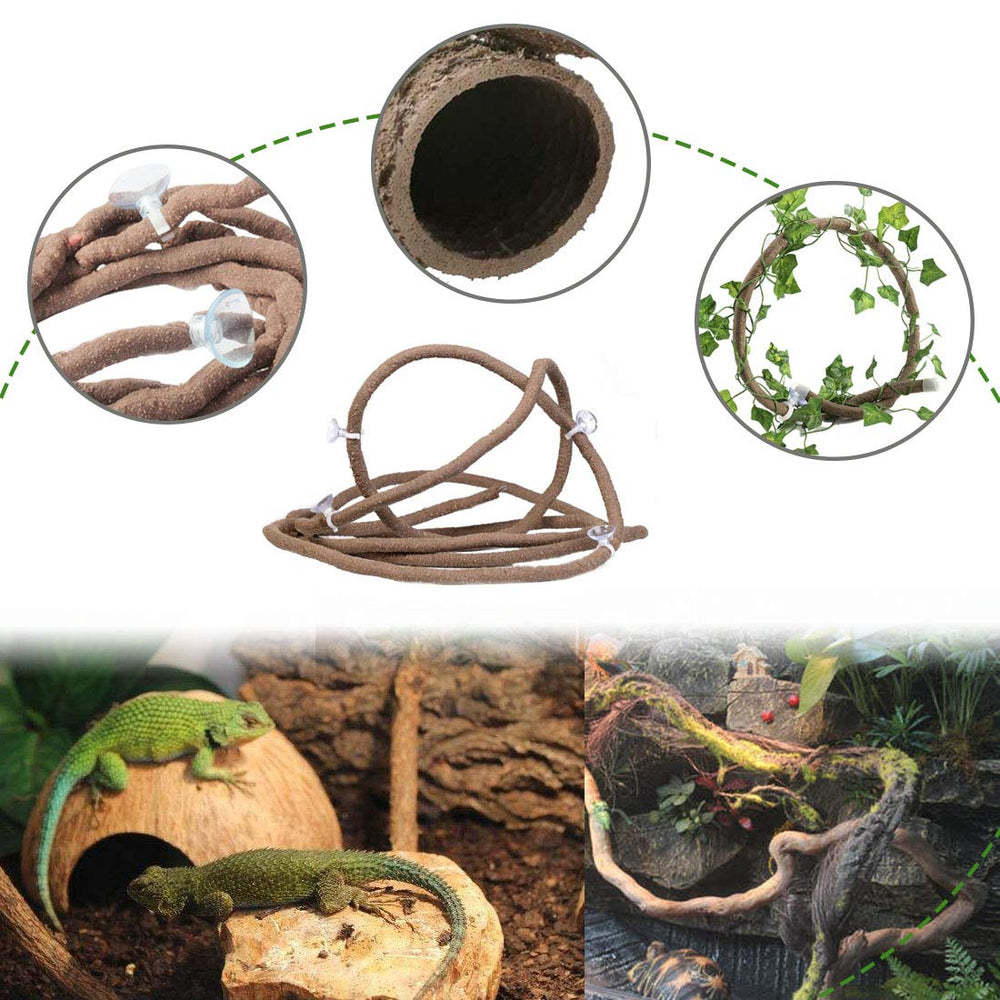 PINVNBY suction cups kit secures mounting on glass terrariums.
