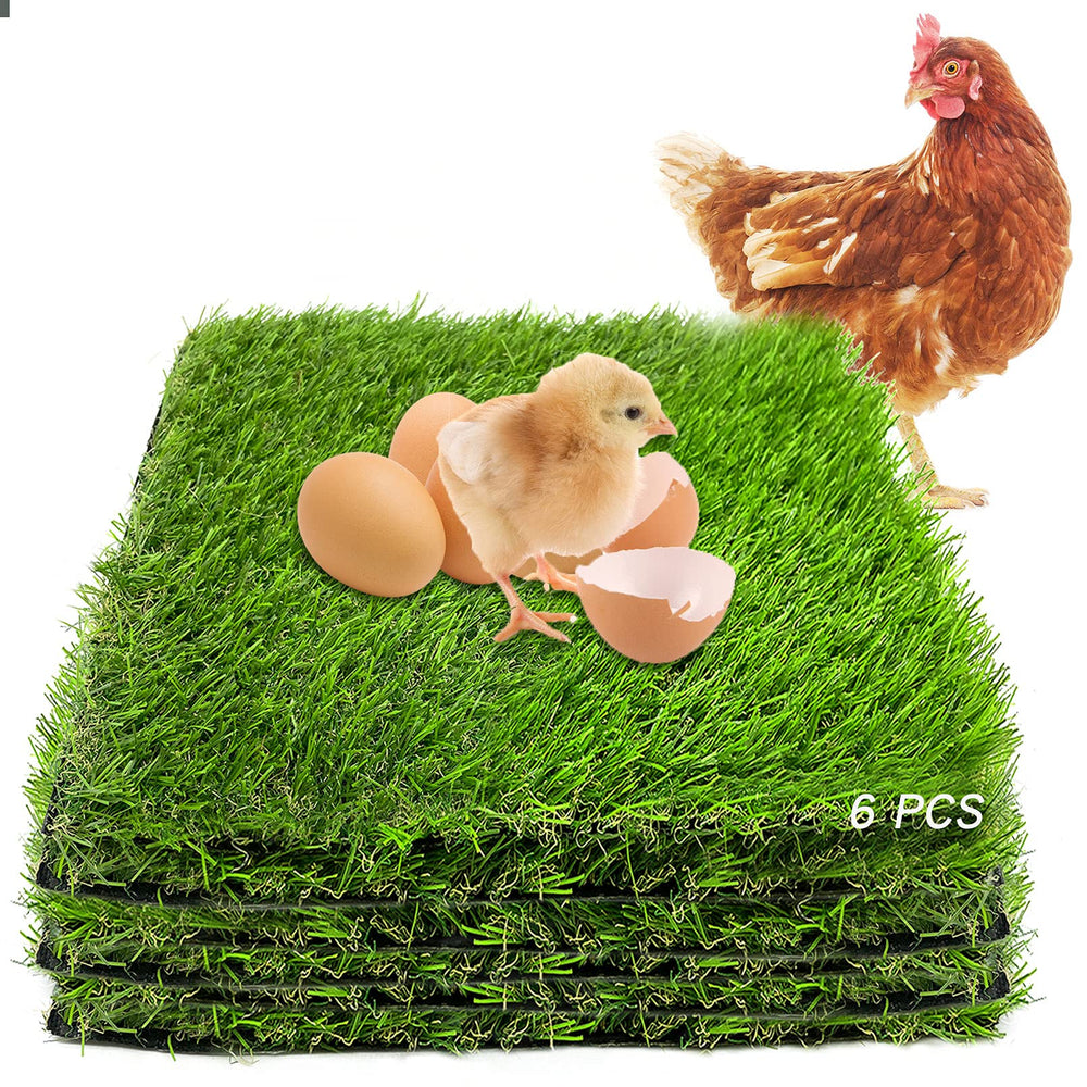 PINVNBY nest-on-coop-floor pad keeps coop tidy and odor-free with easy cleaning.