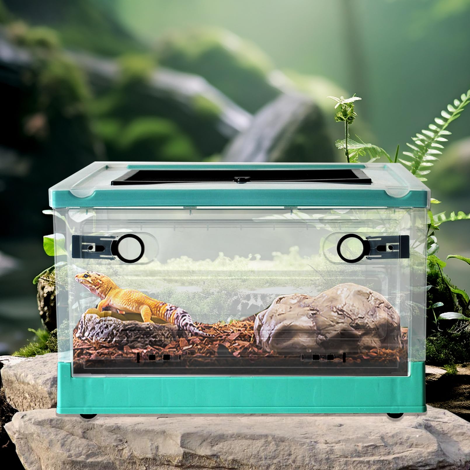 PINVNBY feeding-port lid opens for convenient feeding without stress.