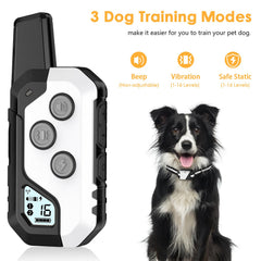 PIOUNS shock collar remote transmitter for precise long-range control.