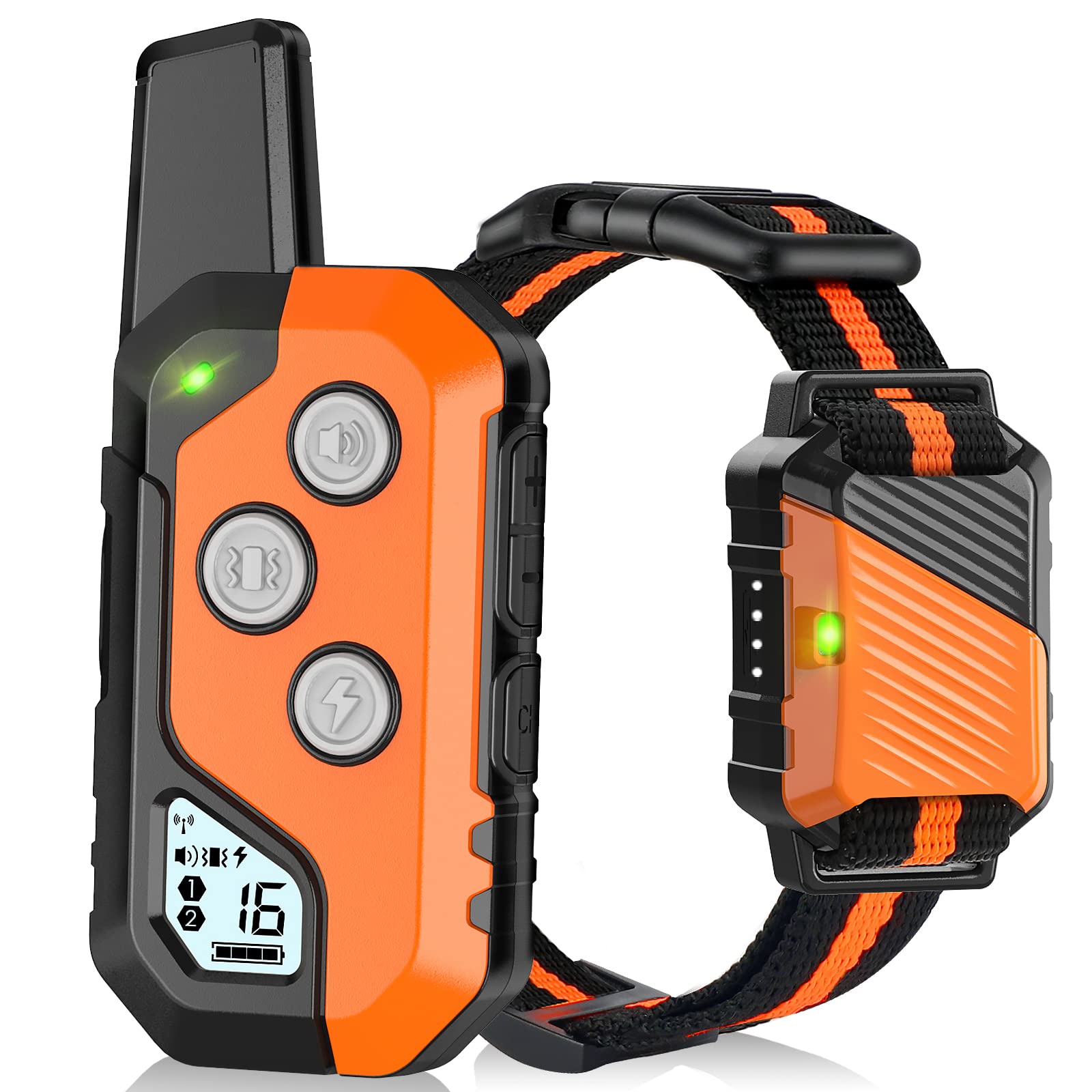 PIOUNS shock collar remote demonstrates easy training control