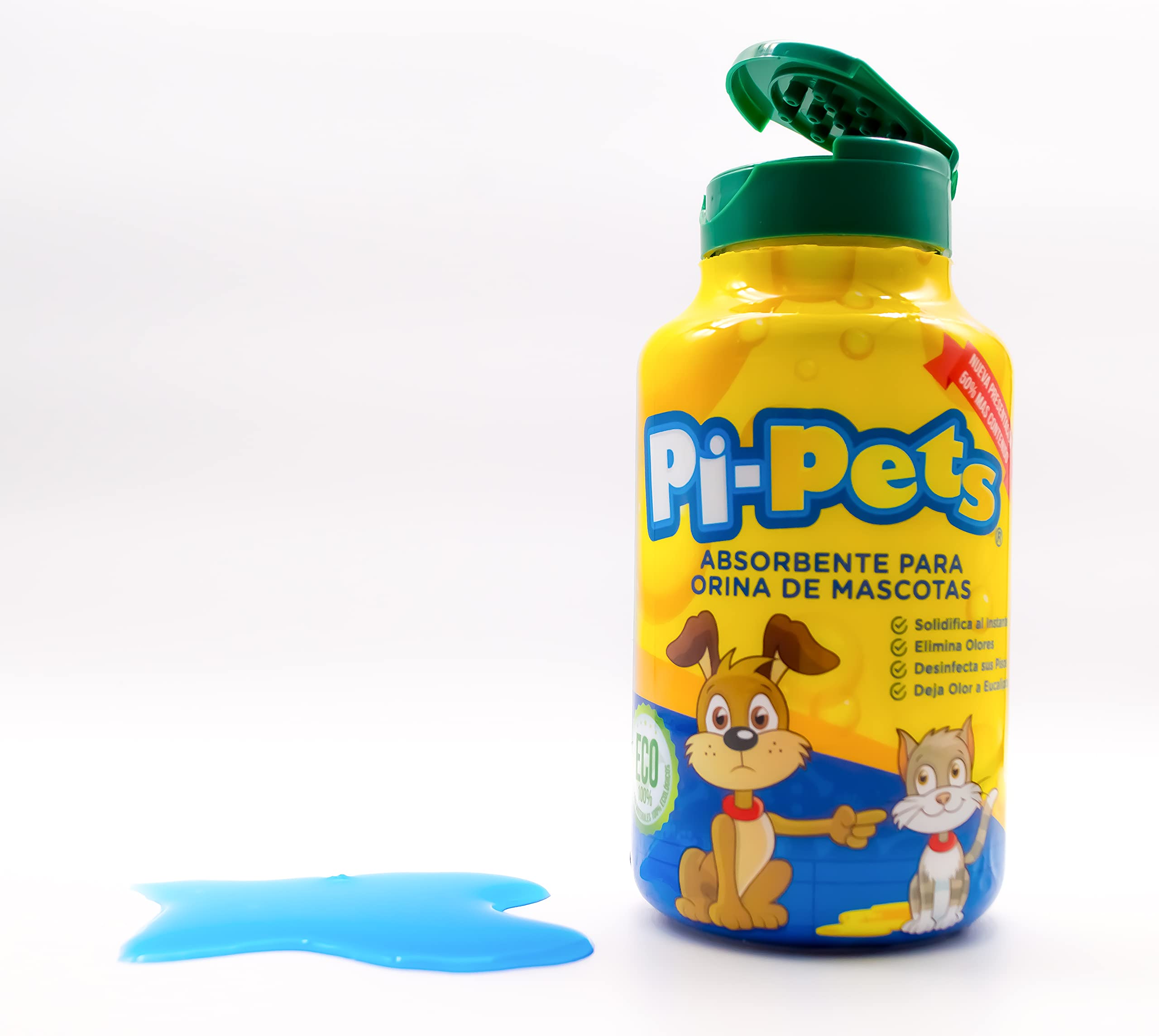 PI-Pets natural eucalyptus scent deodorizer powder ready to refresh a room.