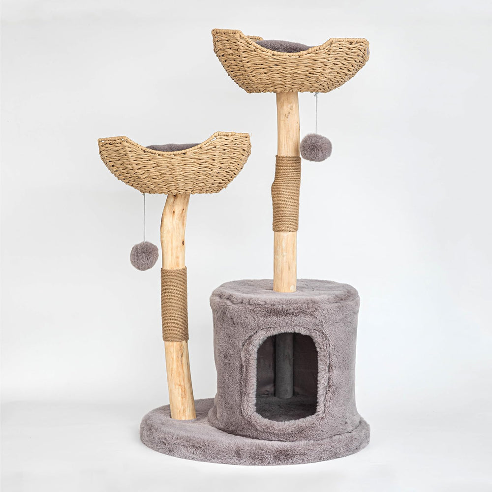 PISARRY easy-assembly cat tree can be set up in about 20 minutes.
