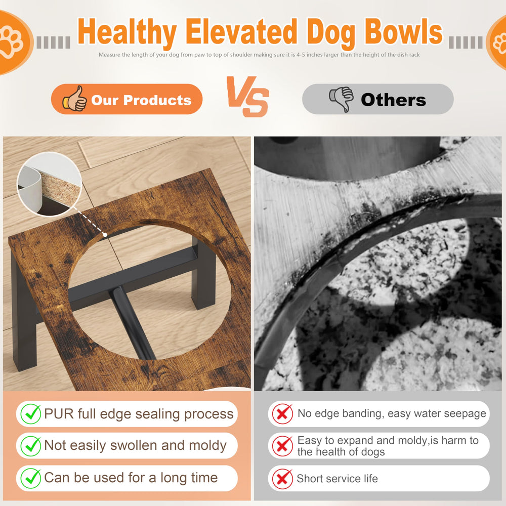 Piskyet non slip H bracket keeps bowls secure during meals.