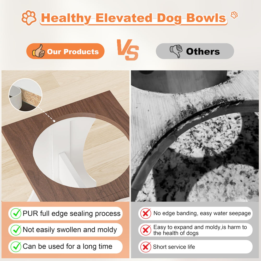 Piskyet size guide showing 3.5 cup and larger capacities for different dogs.