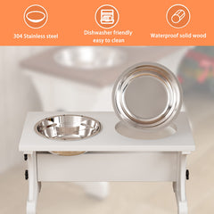 Piskyet two stainless steel bowls offer durable, food-grade convenience.