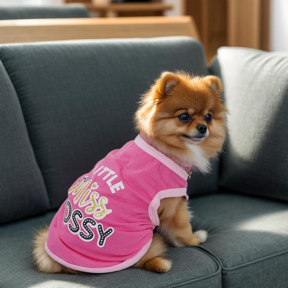 Pistha dog shirts summer printed gray back promotes easy movement and style