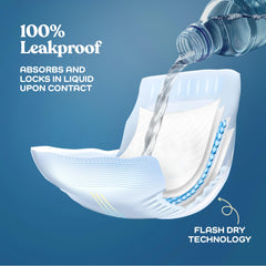 PitPet ultra-absorbent core locks in moisture for comfort