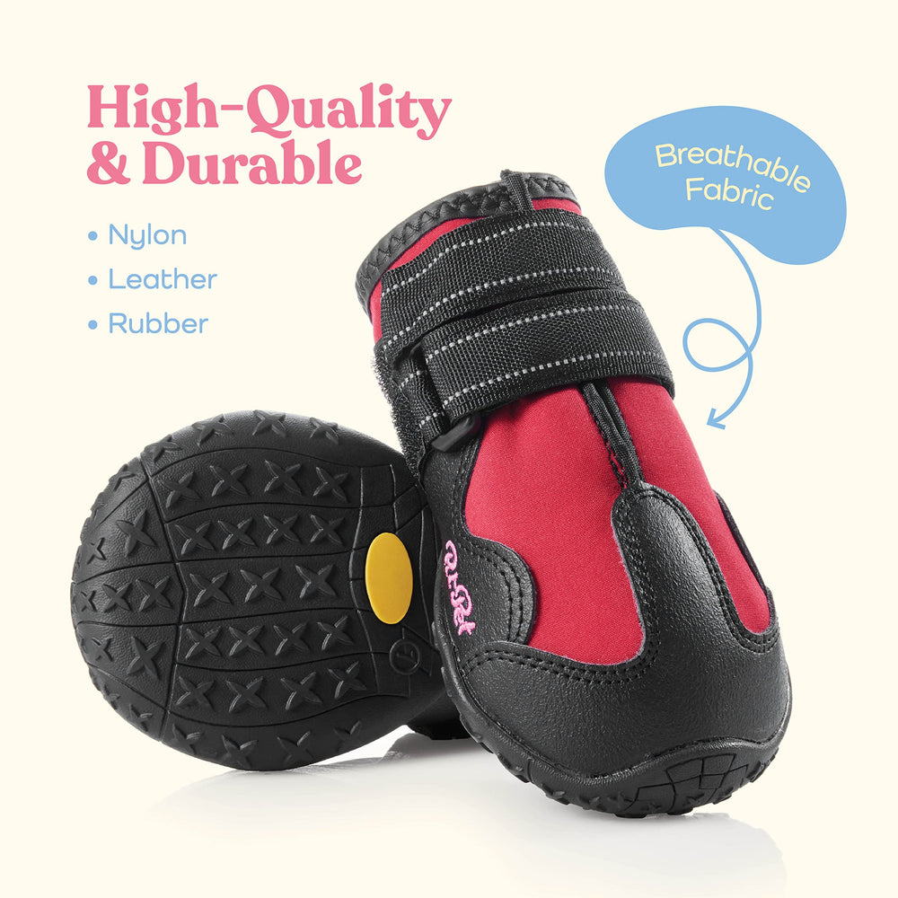 Pitpet puppy shoes breathable leather exterior keep paws comfortable in all conditions