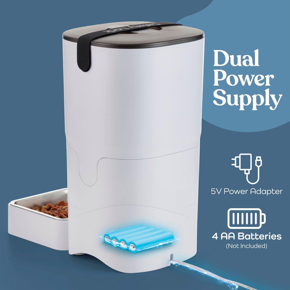 Pitpet smart automatic cat feeder bowl is dishwasher safe for easy cleaning.