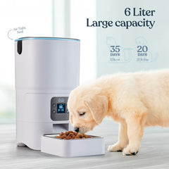 Pitpet smart automatic cat feeder dispensing mechanism in action demonstrates portioning.