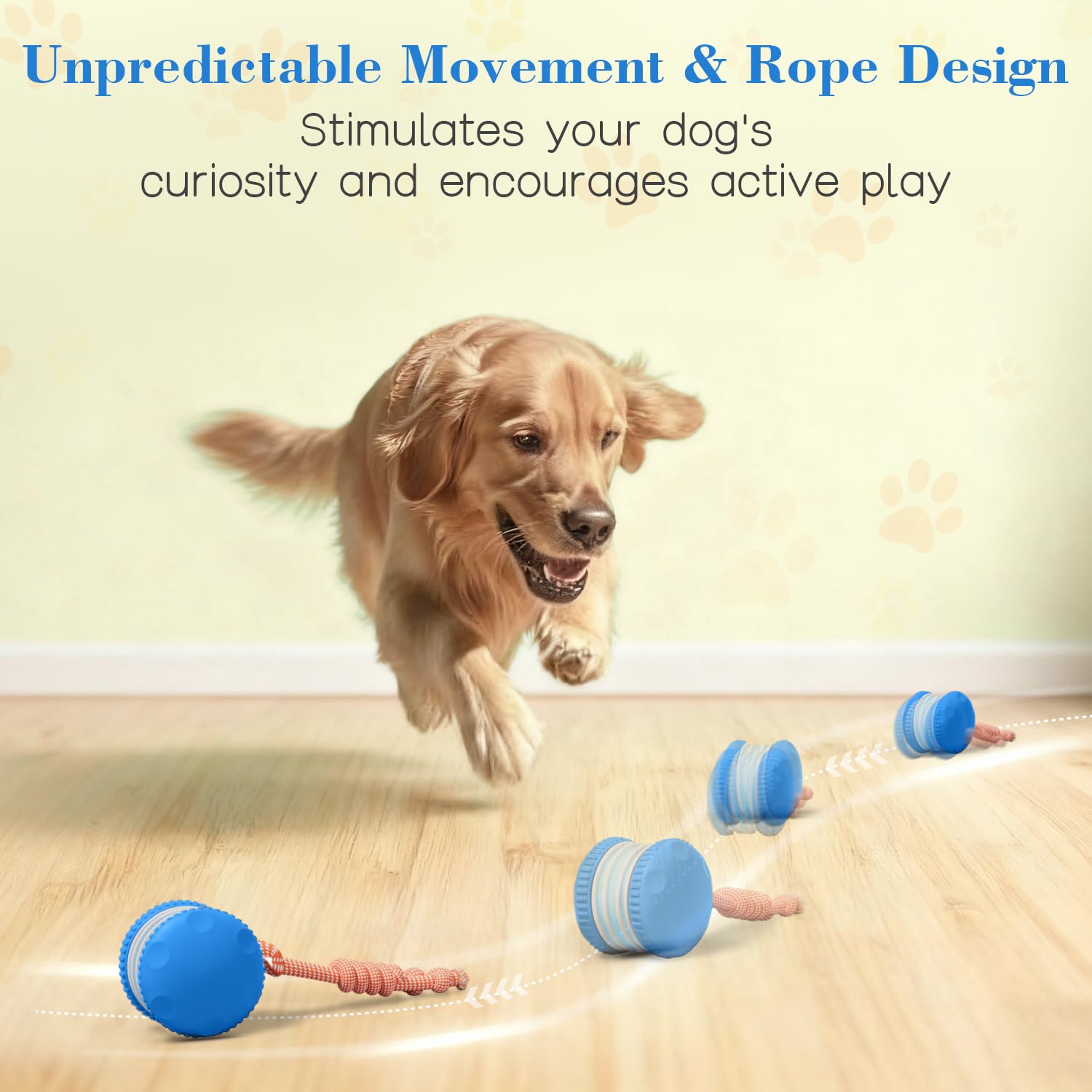PJC Interactive Dog Toy rope-attachment highlights a durable rope for interactive play