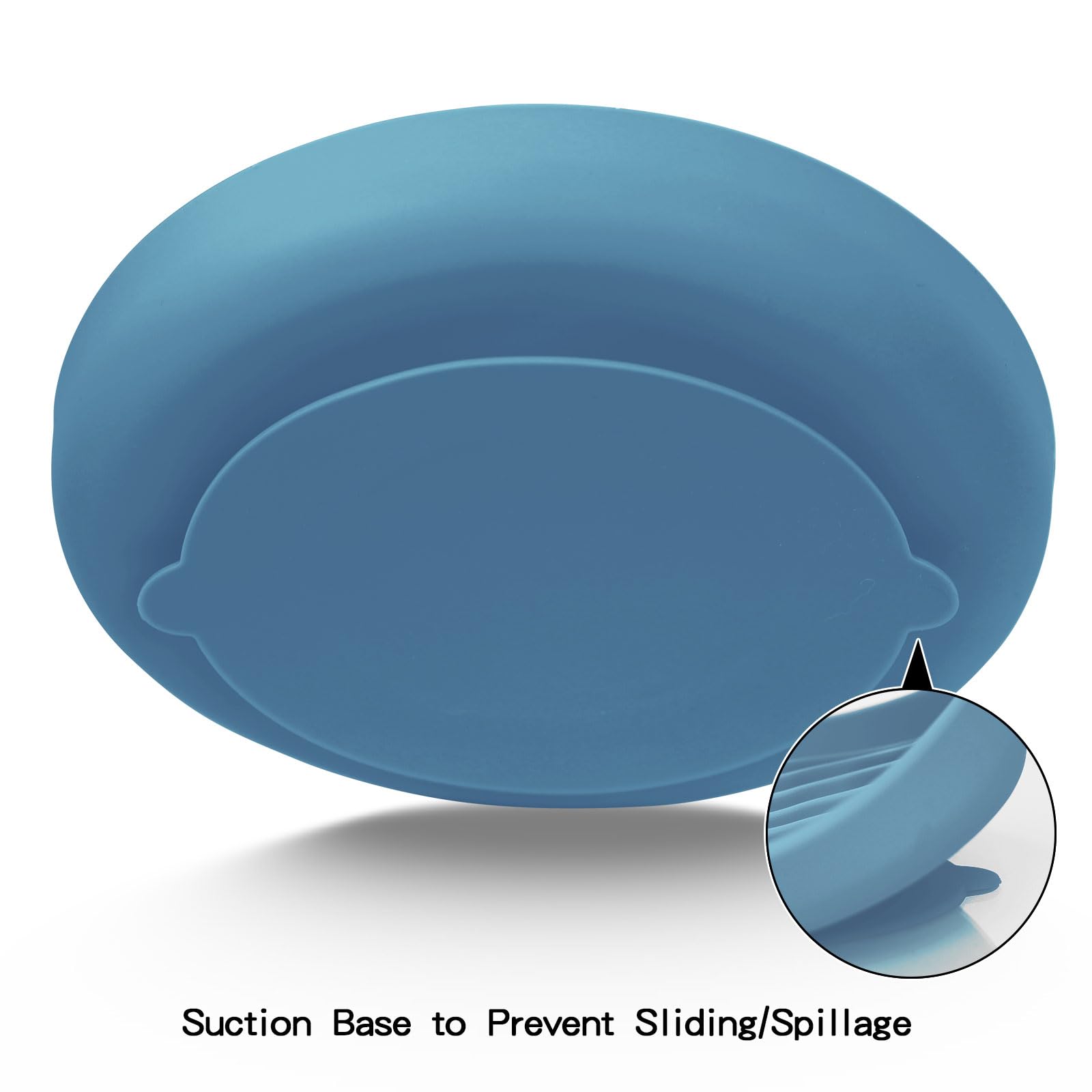 PJDH slow feeder bowl blue wave dishwasher-safe design simplifies cleaning after meals.