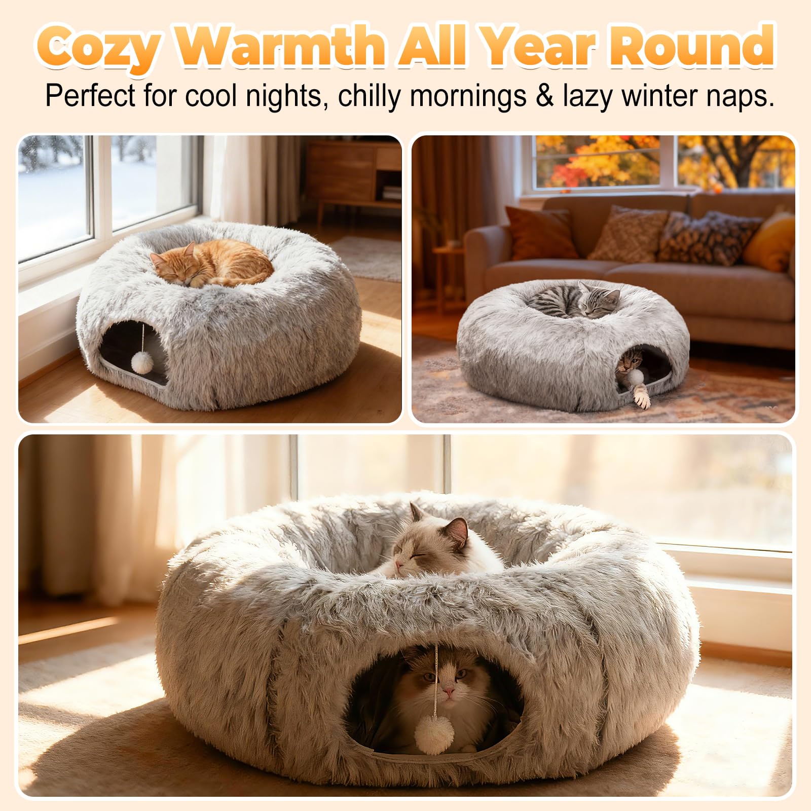PJT removable warming pad shown for easy washing and year-round use