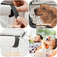 PJYuCien dog playpen mesh top cover black mesh improves visibility and ventilation.