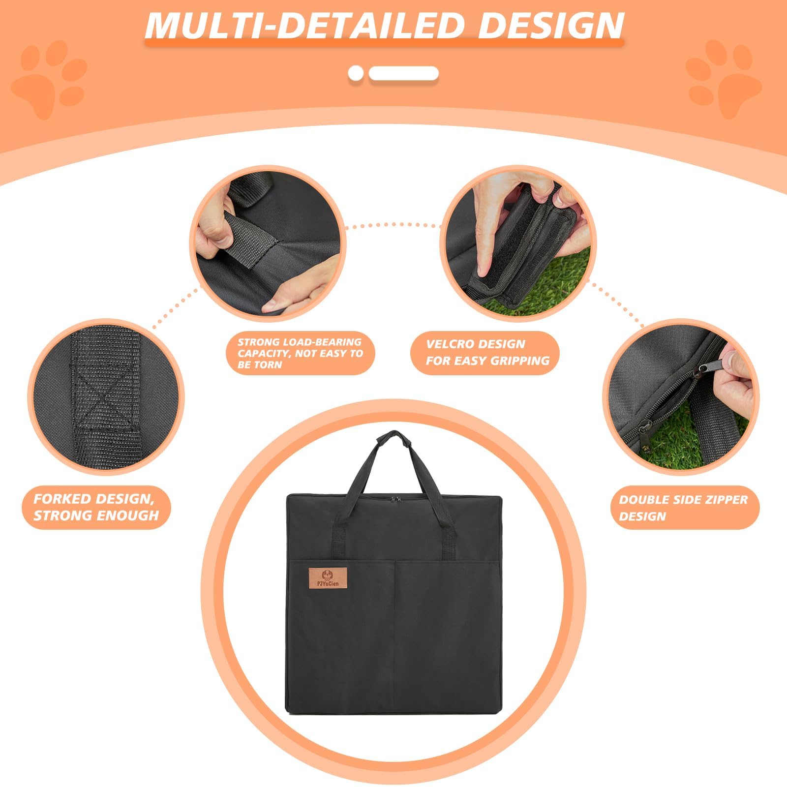 PJYuCien fits most 30-inch high dog playpens, offering confident storage compatibility.